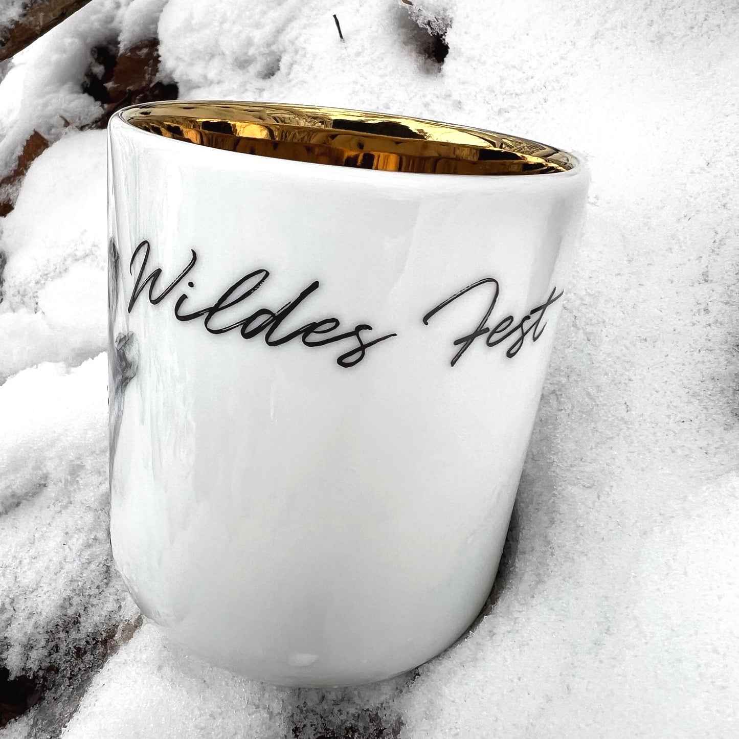 becher ohne henkel 370 . hirsch wildes fest . rauschgoldengel .