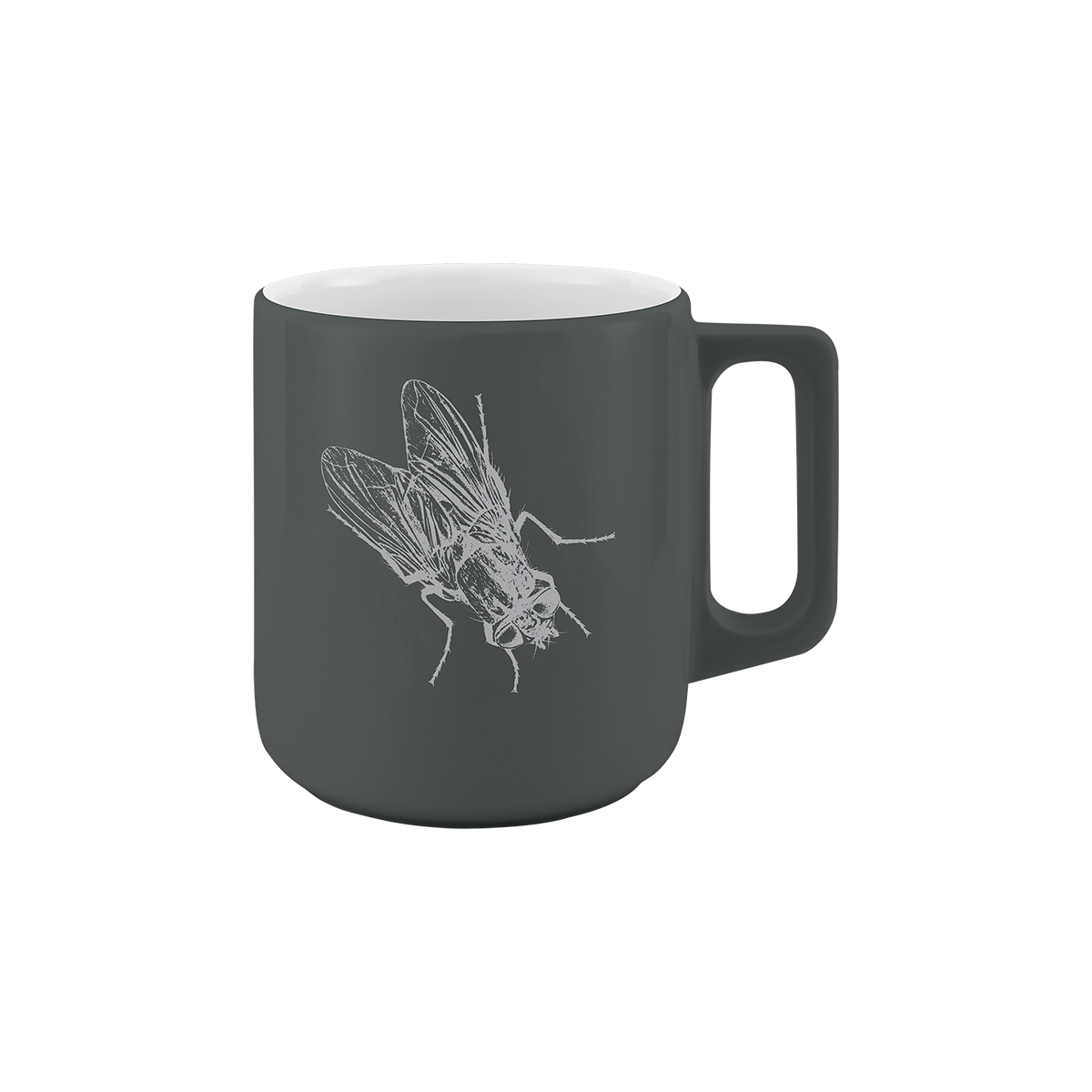 becher mit henkel . fliege mattglanz auf bergsteigerglück .