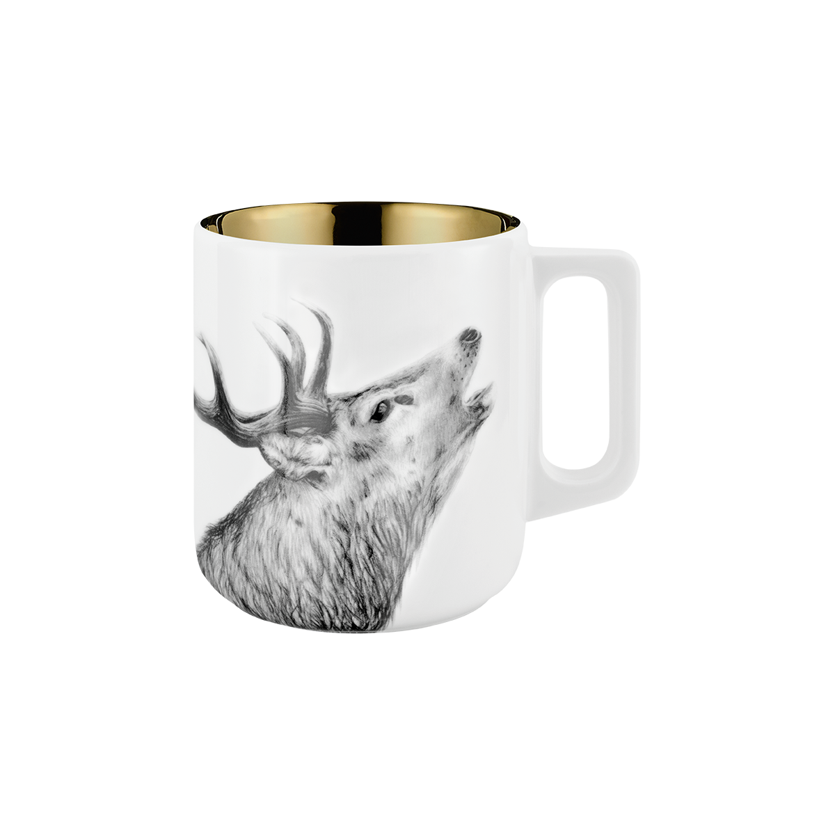 becher mit henkel 370 . hirsch . rauschgoldengel .