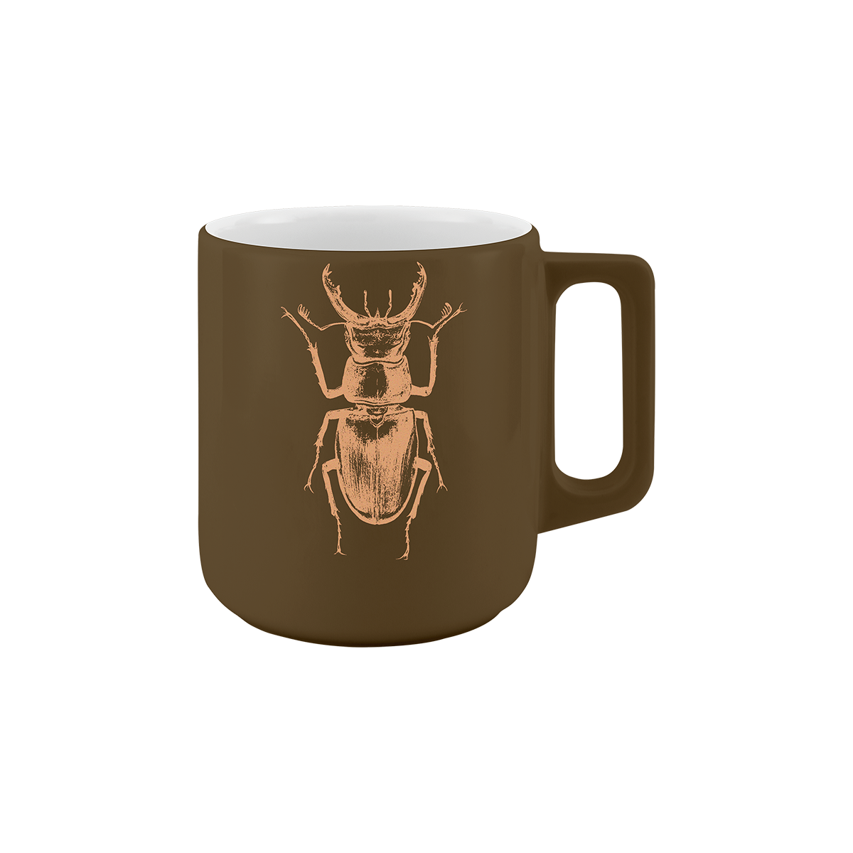 becher mit henkel 370 . hirschkäfer mattglanz auf zieh gummistiefel .