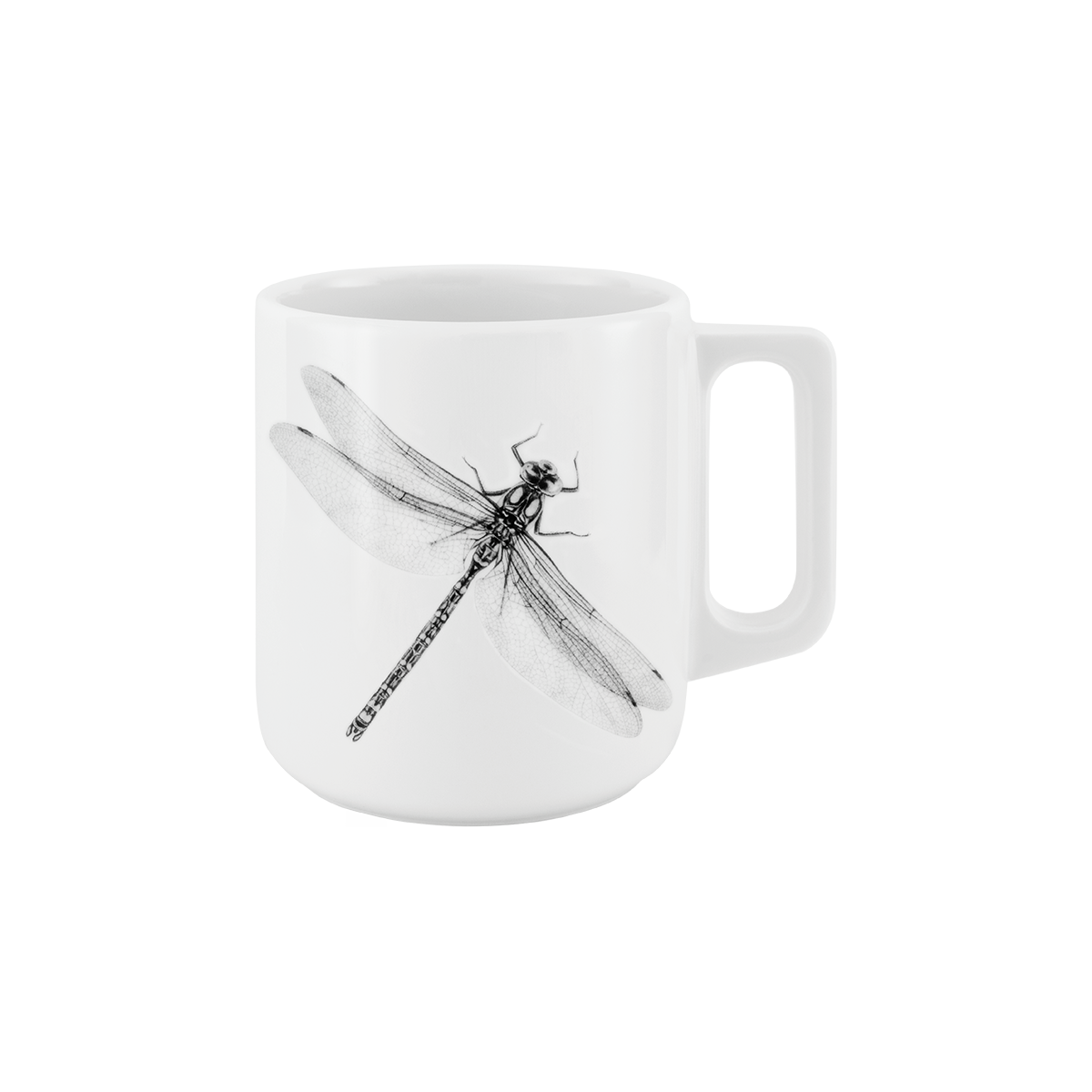 becher mit henkel . libelle .