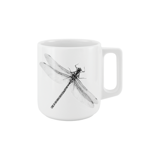 becher mit henkel . libelle .