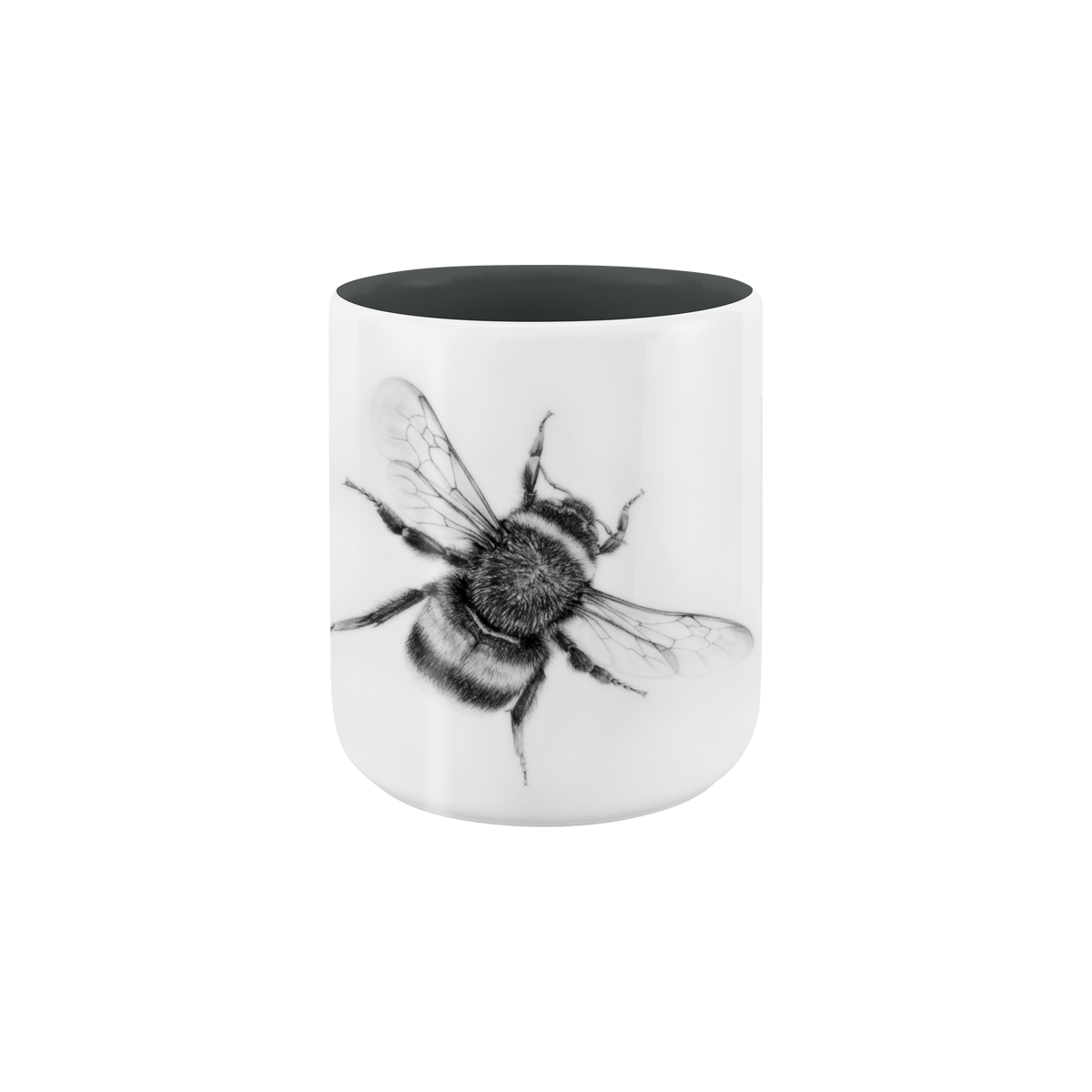 becher ohne henkel . innen farbig . hummel .