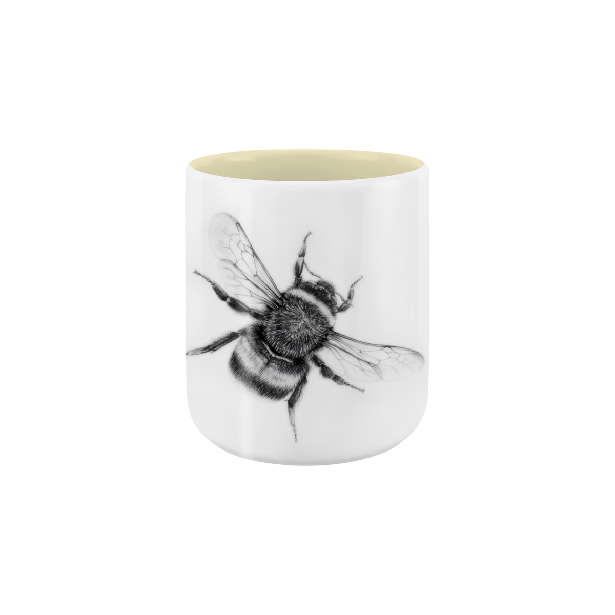 becher ohne henkel . innen farbig . hummel .