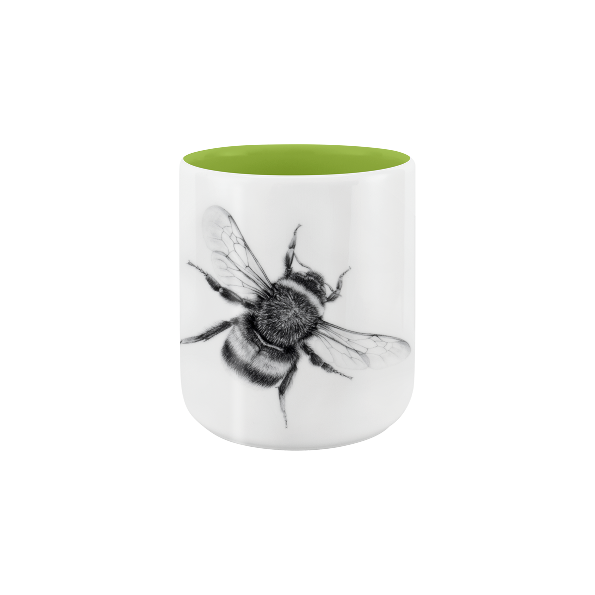 becher ohne henkel . innen farbig . hummel .