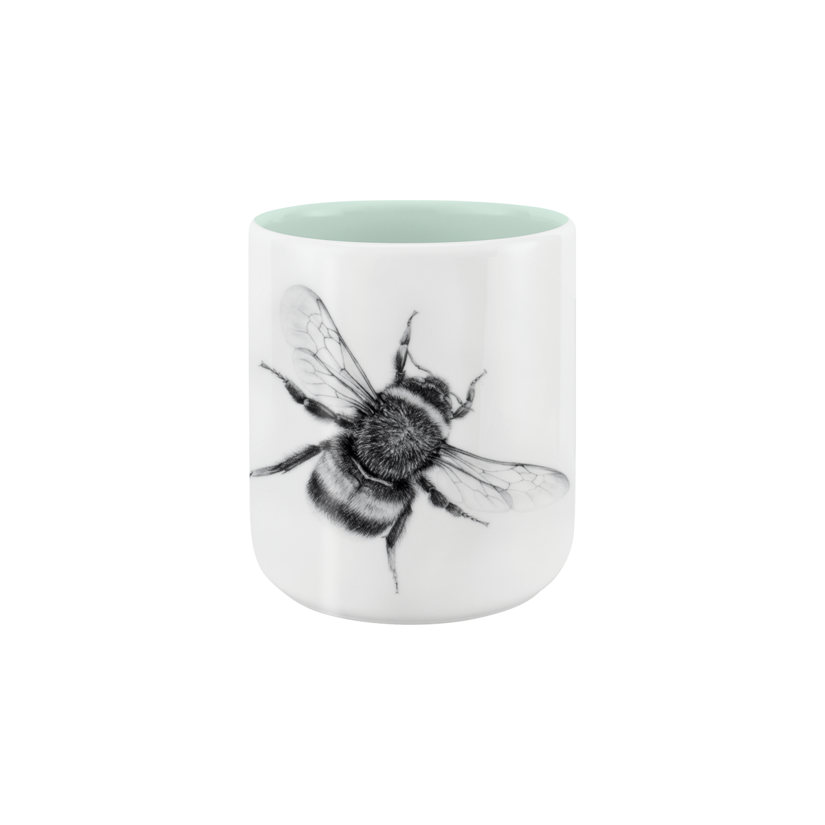 becher ohne henkel . innen farbig . hummel .