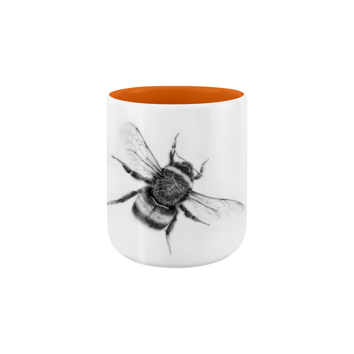 becher ohne henkel . innen farbig . hummel .