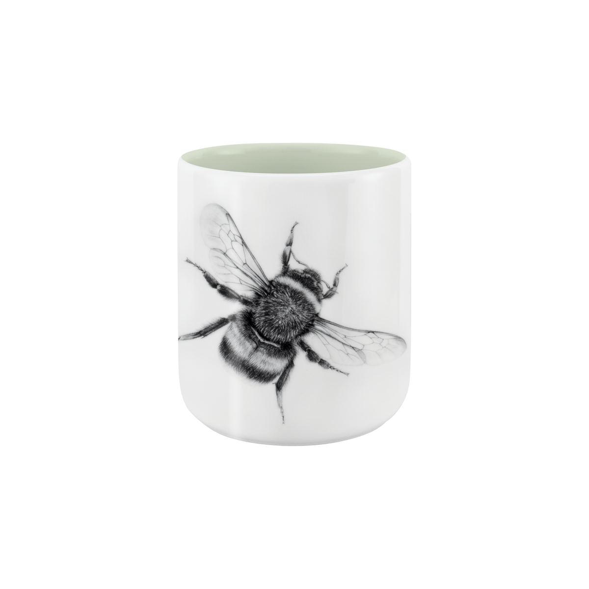 becher ohne henkel . innen farbig . hummel .
