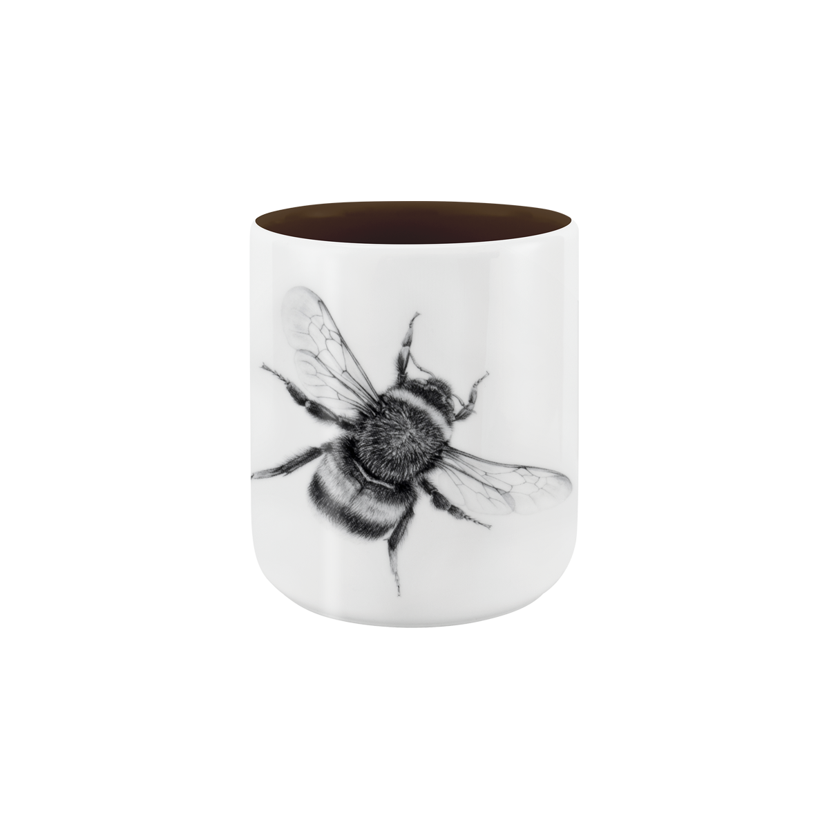 becher ohne henkel . innen farbig . hummel .