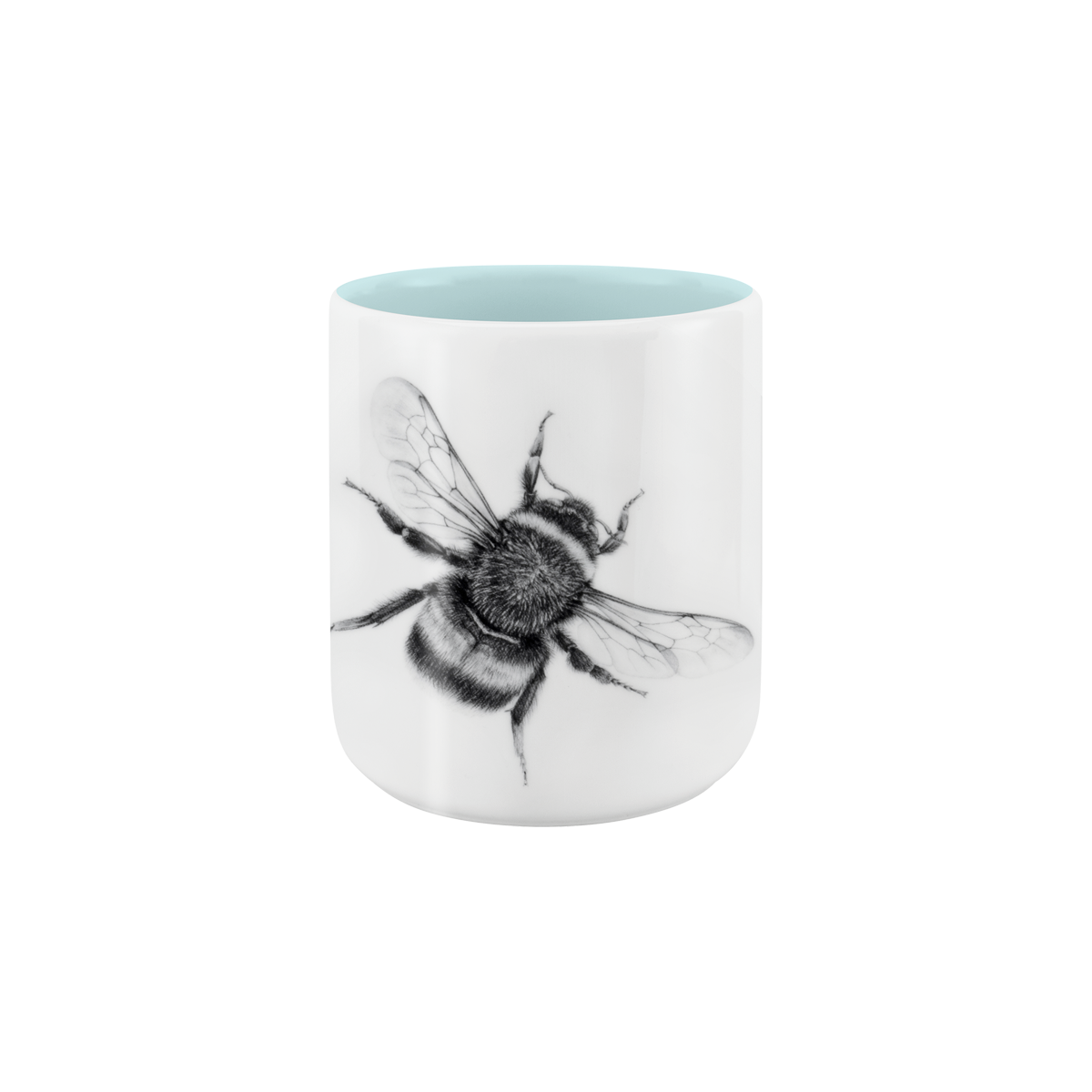 becher ohne henkel . innen farbig . hummel .
