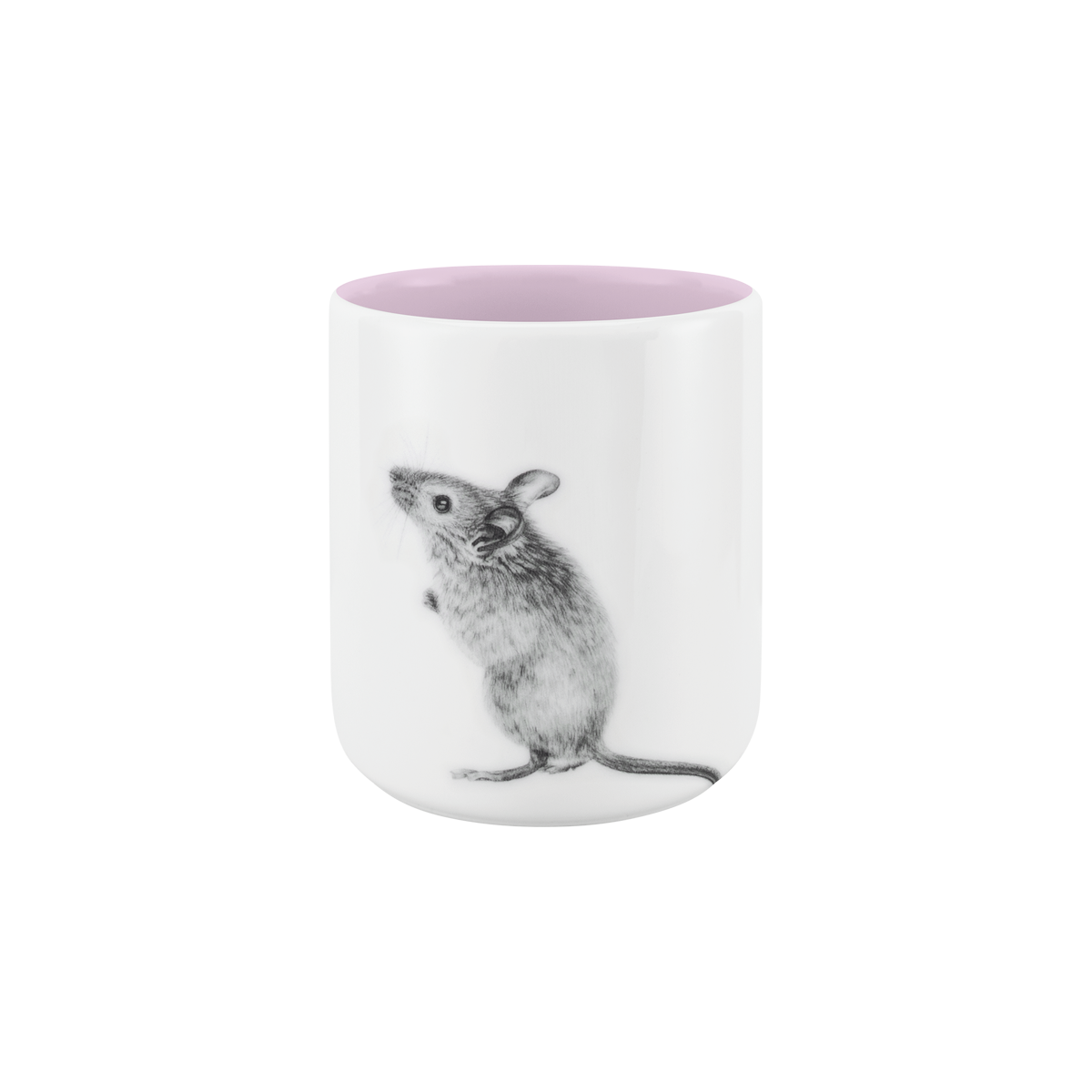 becher ohne henkel . innen farbig . maus .