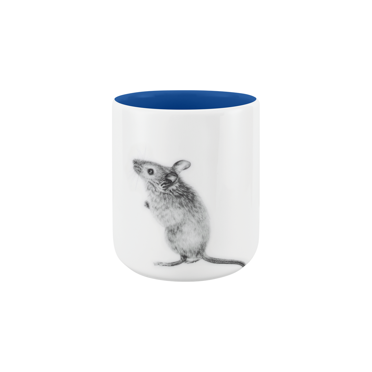 becher ohne henkel . innen farbig . maus .