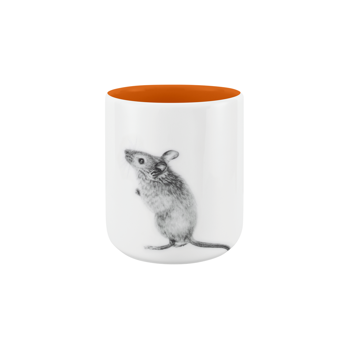 becher ohne henkel . innen farbig . maus .