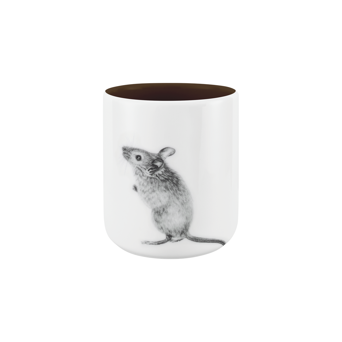 becher ohne henkel . innen farbig . maus .