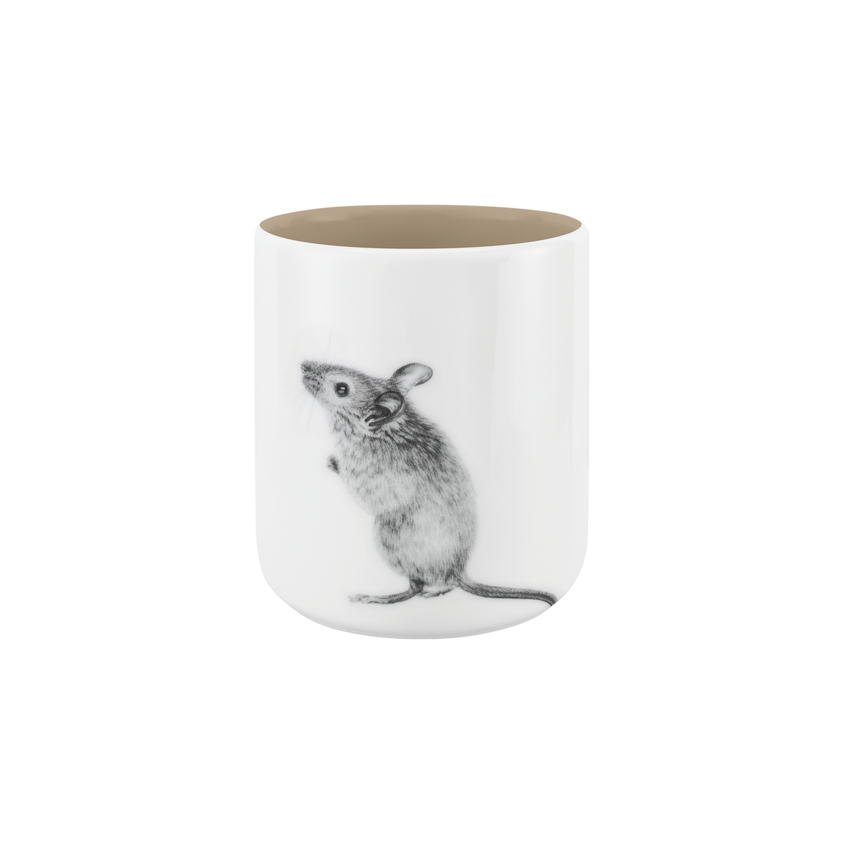 becher ohne henkel . innen farbig . maus .