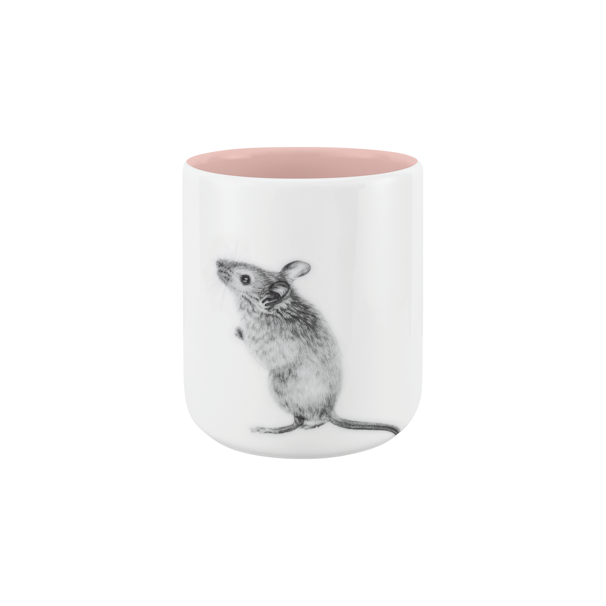 becher ohne henkel . innen farbig . maus .