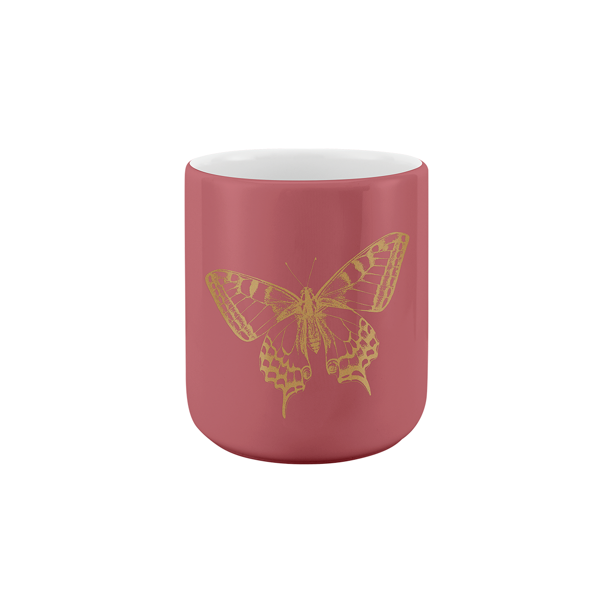 becher ohne henkel 370 . schmetterling mattglanz auf winterwangen .