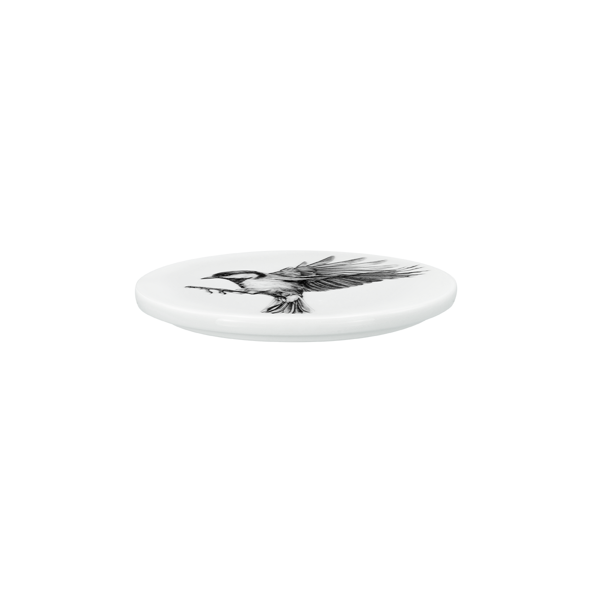 deckel 11 . untersetzer . kohlmeise im anflug .