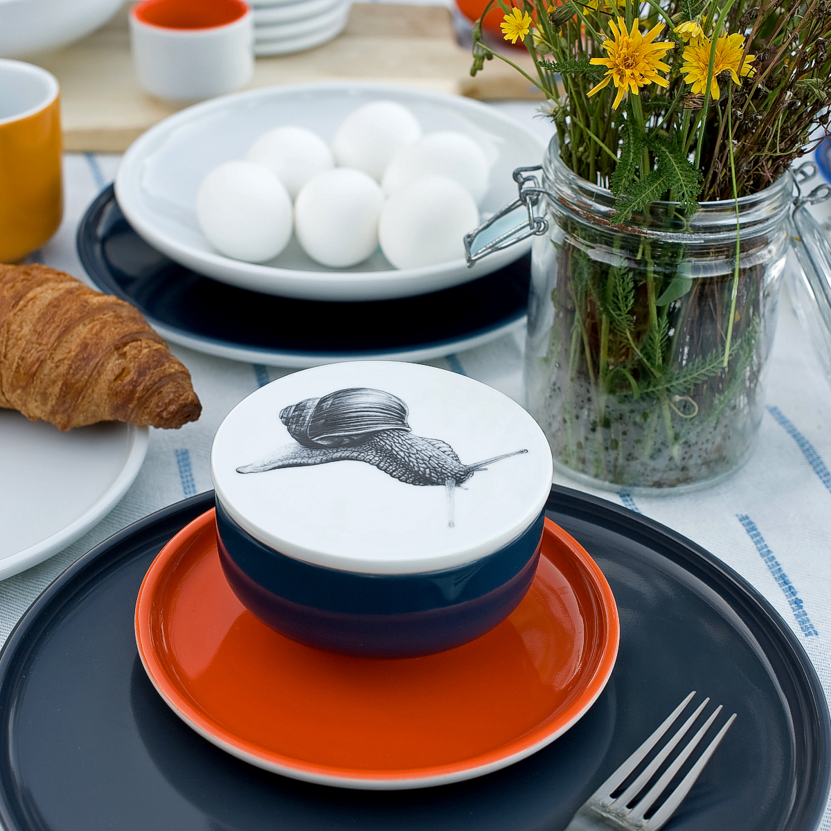 deckel 11 . untersetzer . schnecke .