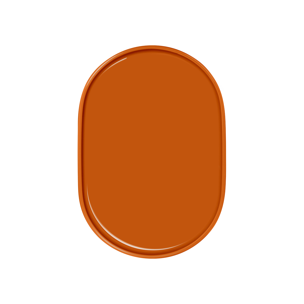 platte 23x16 . mandarinenschalen . handgespritzt .