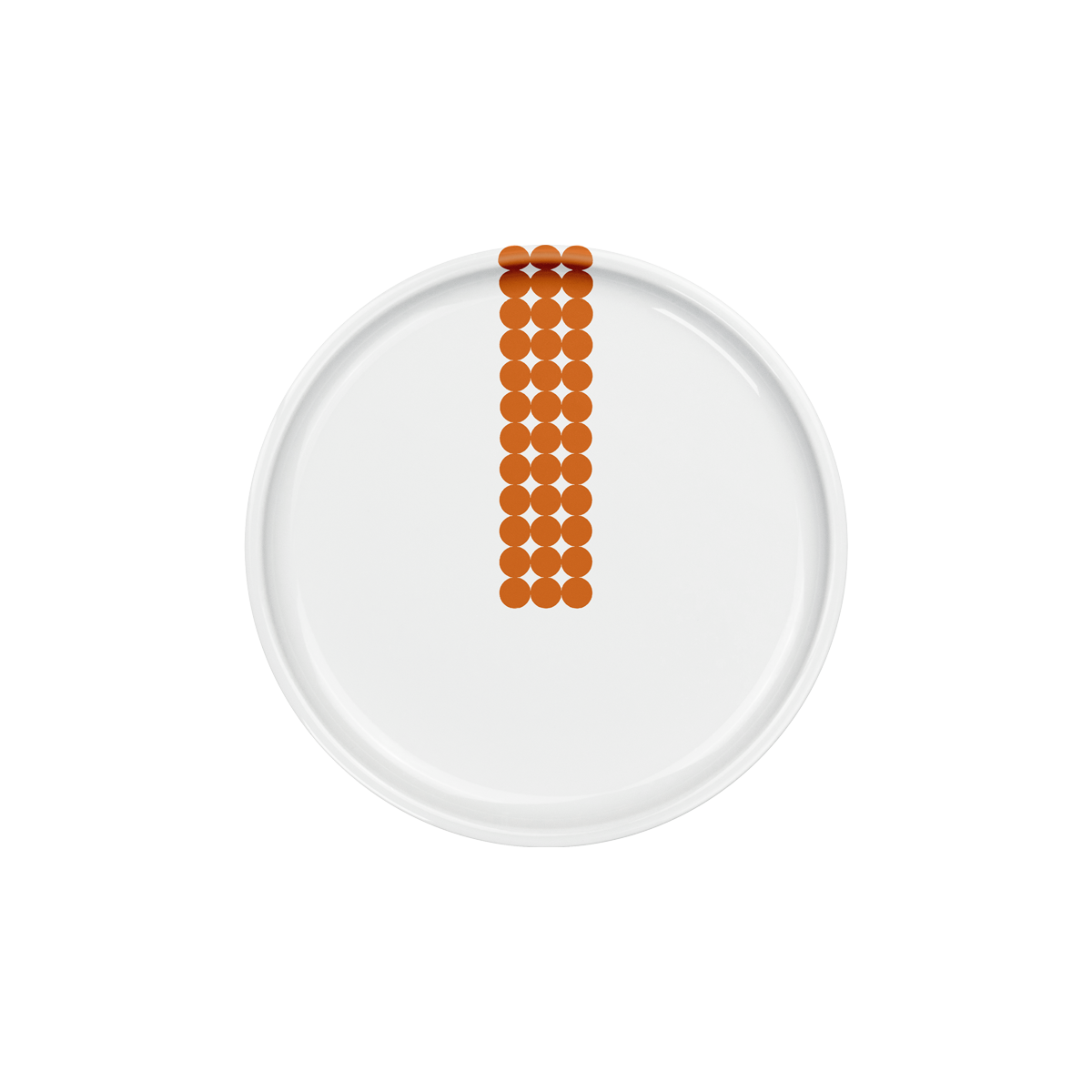 teller 17 . punkte 3x12 . mandarinenschalen .