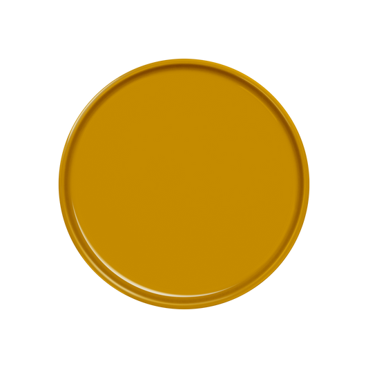 teller 21 . honig im tee . handgespritzt .