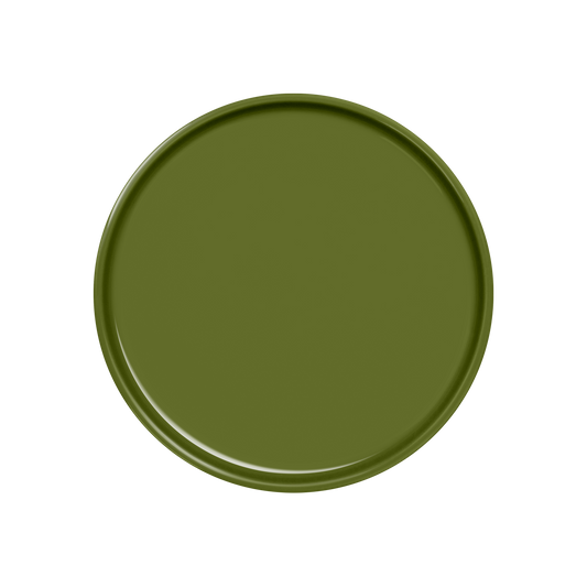 teller 21  . unterm baum . handgespritzt .