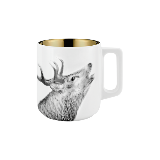 becher mit henkel 370 . hirsch . rauschgoldengel .