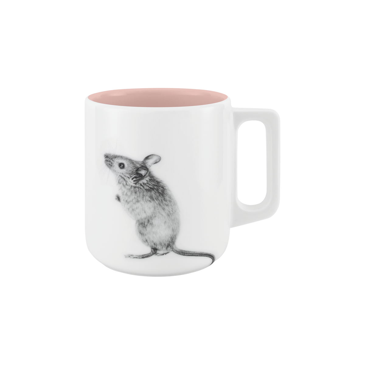 becher mit henkel 370 . innen farbig . maus .