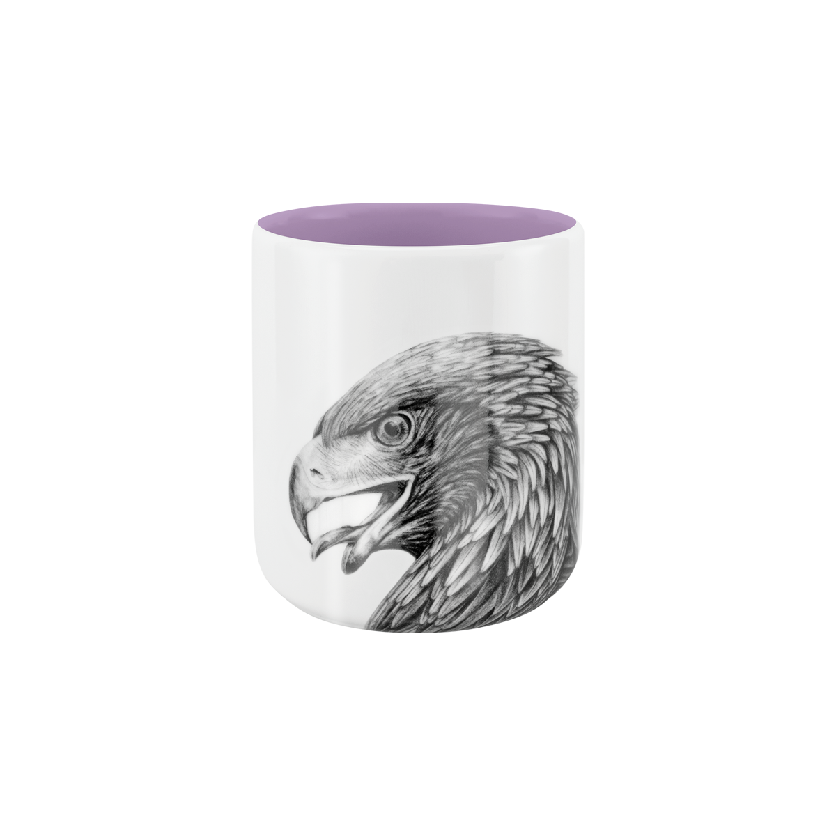 becher ohne henkel . innen farbig . adler .