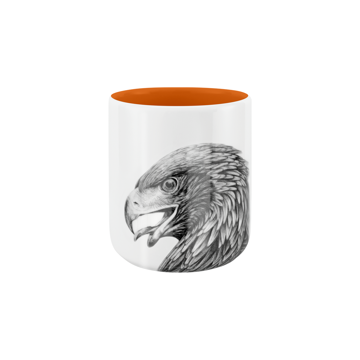 becher ohne henkel . innen farbig . adler .