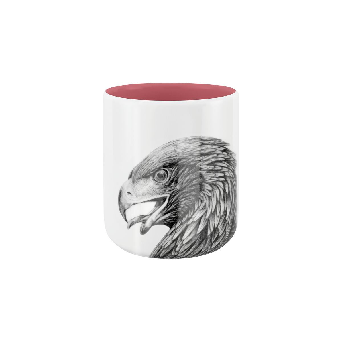 becher ohne henkel . innen farbig . adler .