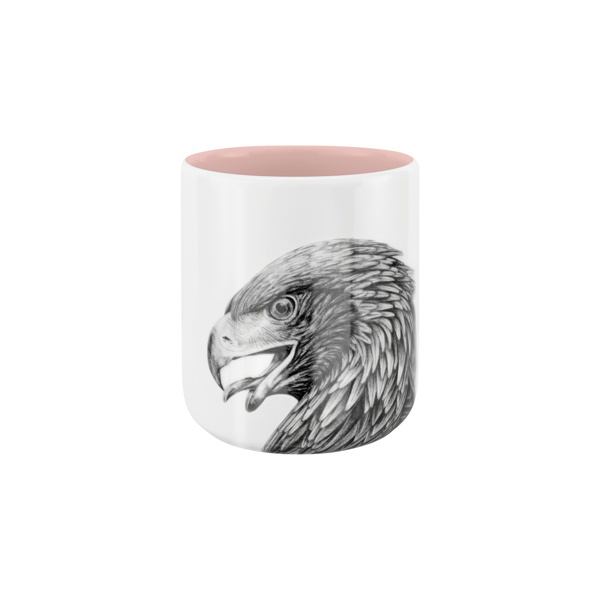 becher ohne henkel . innen farbig . adler .