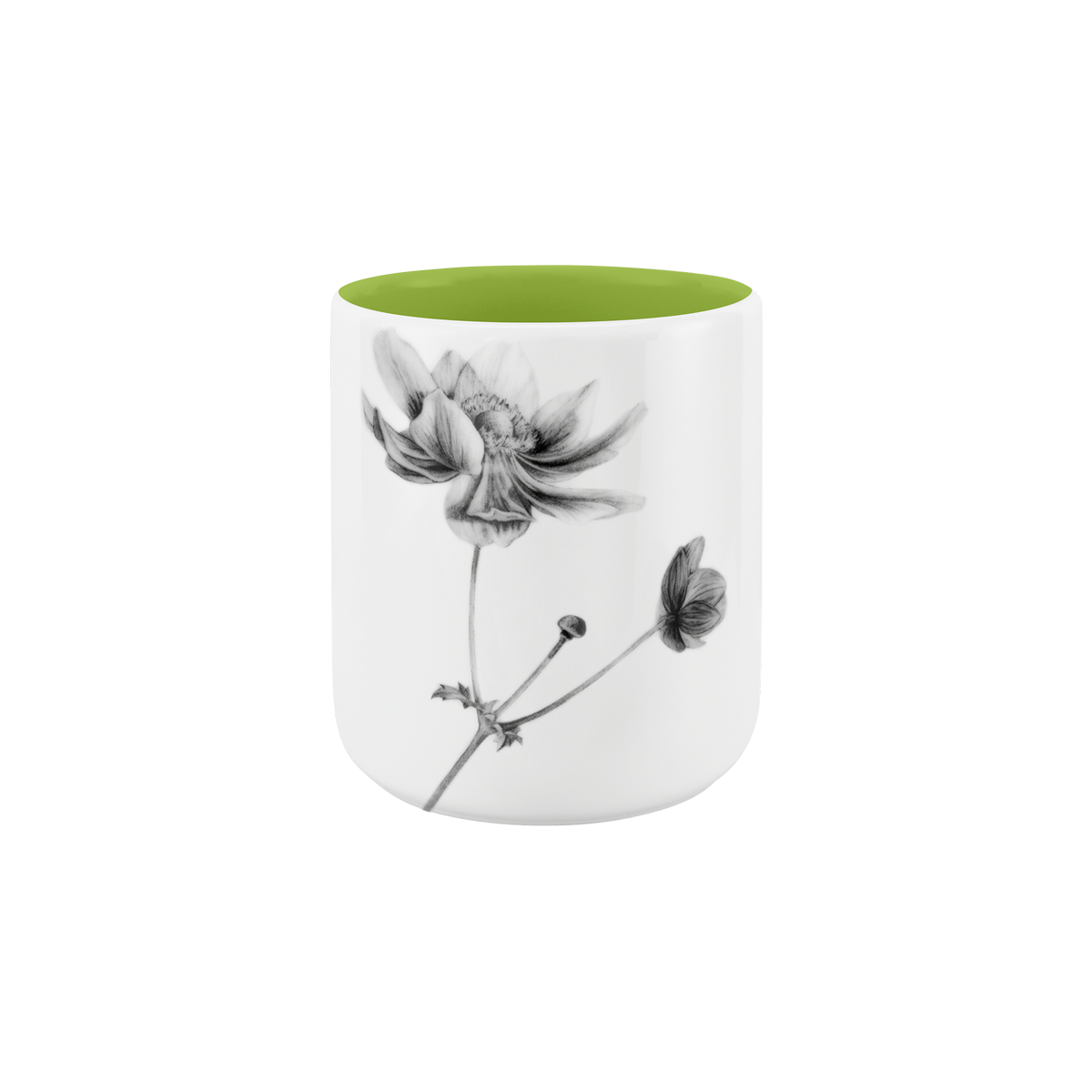 becher ohne henkel 370 . innen farbig . anemone .