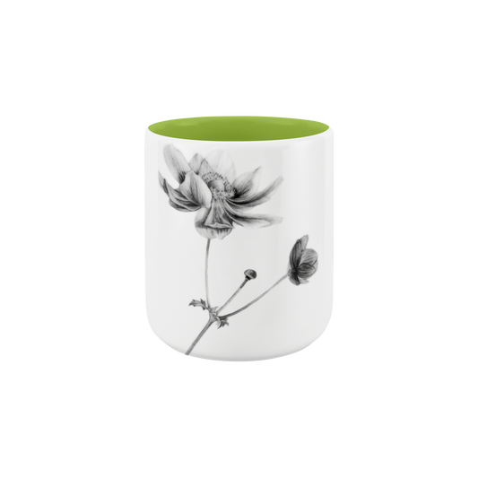 becher ohne henkel 370 . innen farbig . anemone .