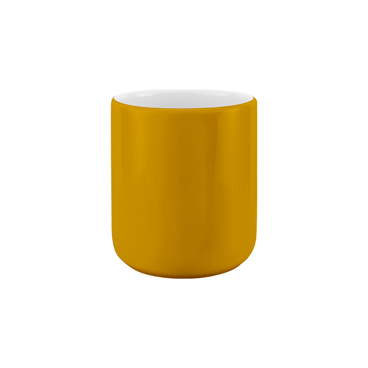 becher ohne henkel . handgespritzt außen .