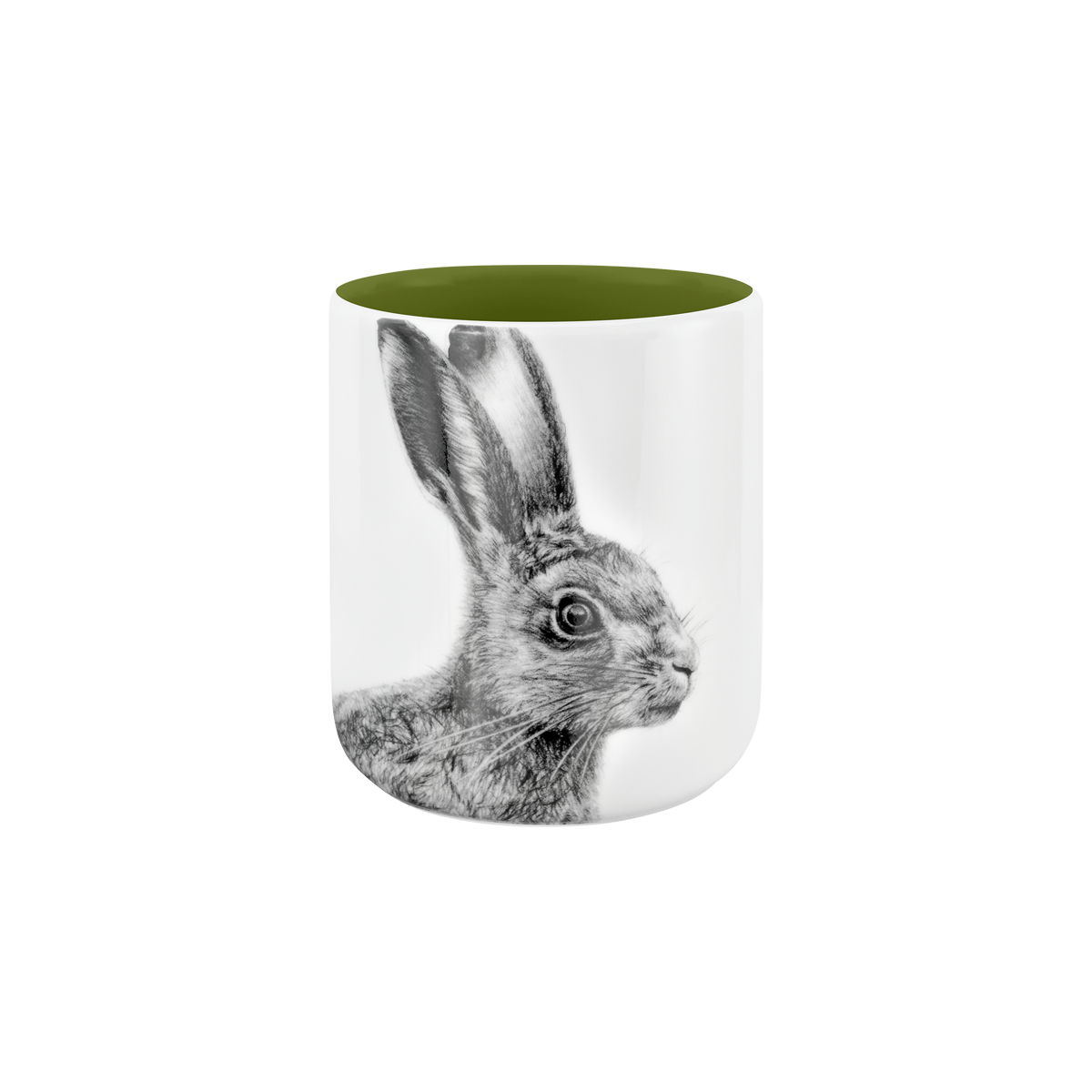 becher ohne henkel 370 . innen farbig . hase .