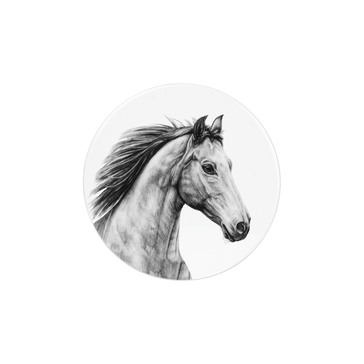 deckel 11 . untersetzer . pferd .