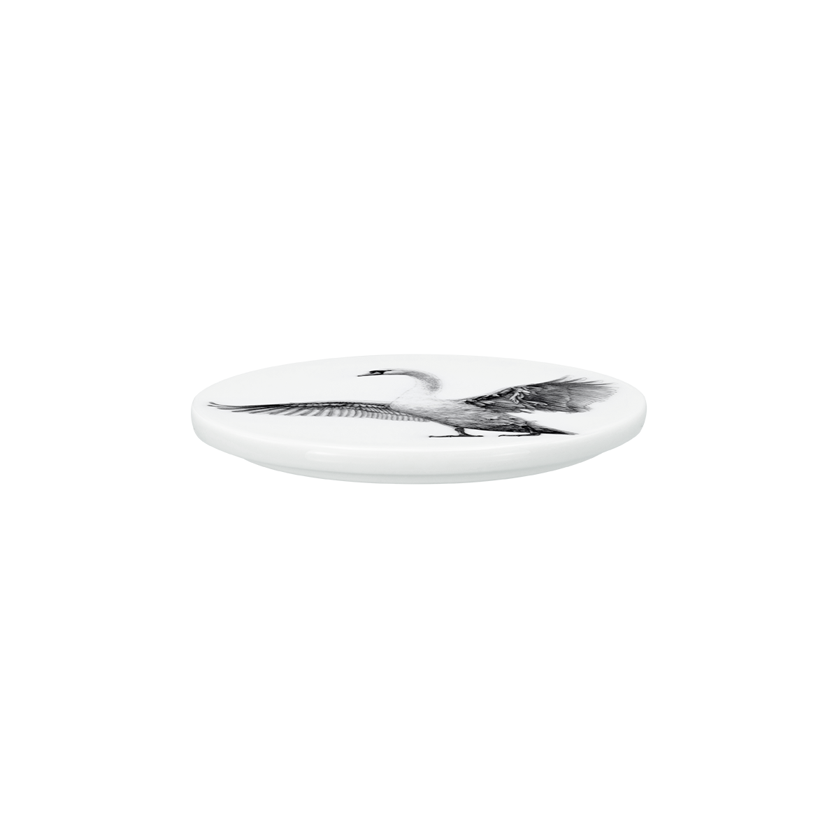 deckel 11 . untersetzer . schwan .