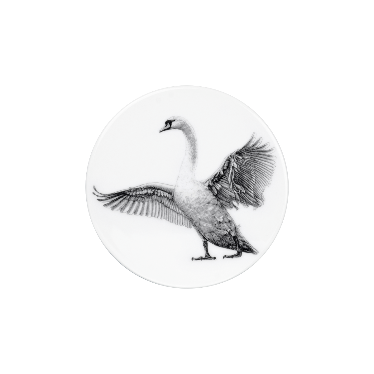 deckel 11 . untersetzer . schwan .