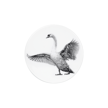 deckel 11 . untersetzer . schwan .