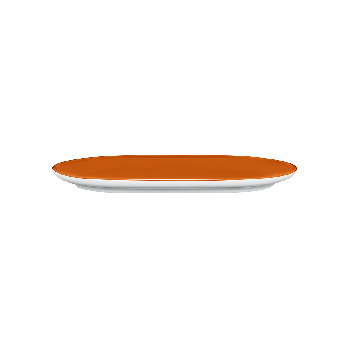 platte 23x16 . mandarinenschalen . handgespritzt .