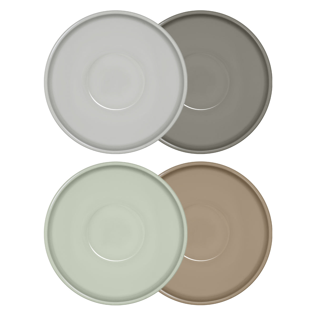 set 10 .  farbe pur . 4x teller 21 cm tief
