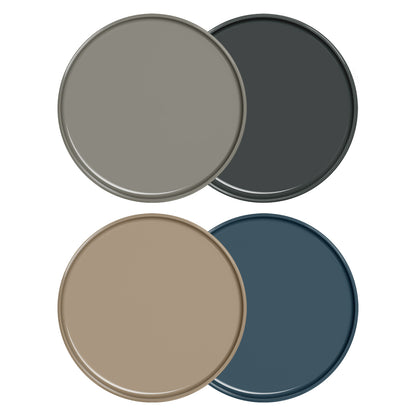 set 9 . farbe pur . 4x teller 28 cm